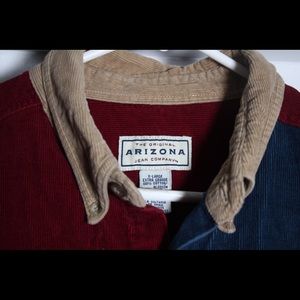 Arizona Corduroy Color Block Button Down